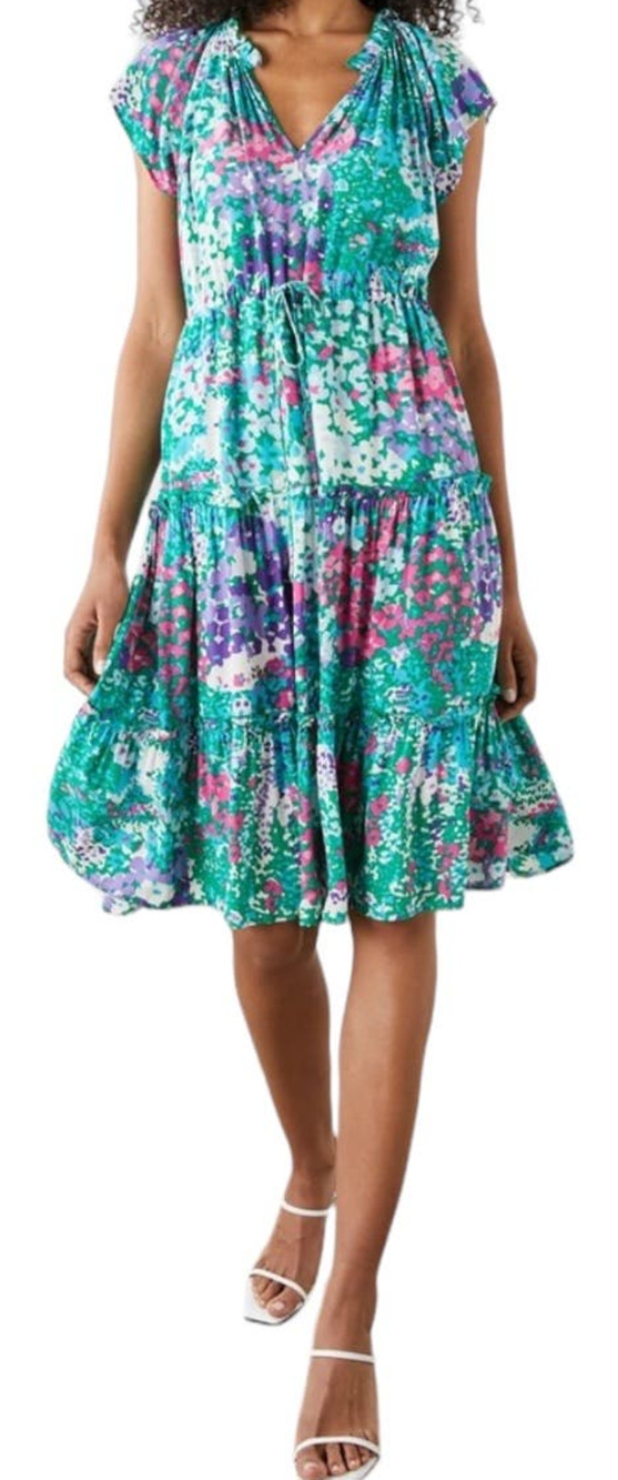Rails Juni Floral tie waist midi dress X-Large XL